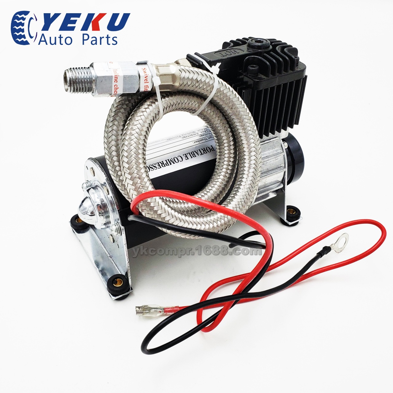 Manufacturer hot sale 12V car modified air pump stainless steel air compressor car air pump 130psi oil-free air pump