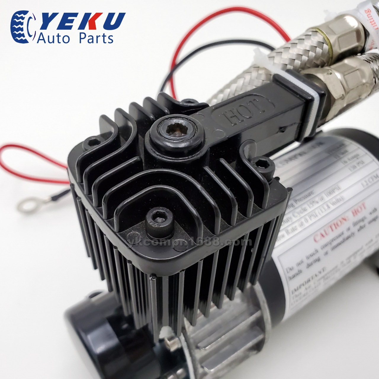 Manufacturer hot sale 12V car modified air pump stainless steel air compressor car air pump 130psi oil-free air pump