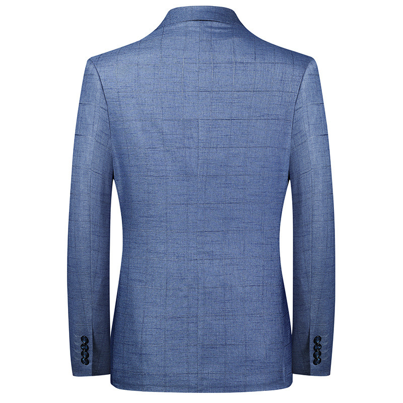 Áo vest nam dáng ôm phong cách Hàn Quốc, blazer đơn giản lịch sự — Xanh lam nhạt