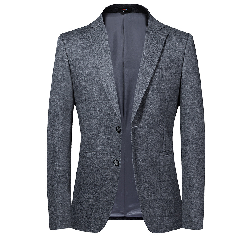 Áo Vest Nam Vải Co Giãn Phong Cách Hàn Quốc Màu Xanh Lam, Xám