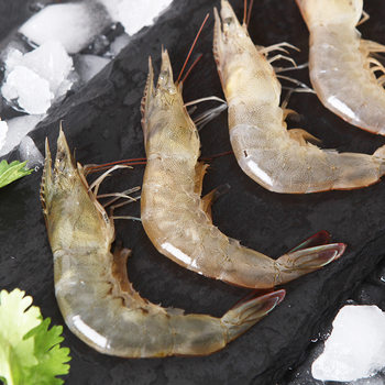 Ecuadorian White Shrimp, Salt-Frozen Shrimp, Qingdao Prawn, South American Prawn, Frozen Sea-Caught Fresh Quick-Frozen Base Shrimp, Green Shrimp