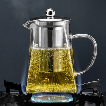 Tianxi Teapot Tea Set Household Electric Ceramic Stove Boiling Teapot High Temperature Resistant Thickened Glass Kettle Small Teapot