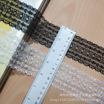 [Soft to the Touch] Hot Selling Factory Direct Sales Spot Wholesale 5cm Double Row Straight Edge Non-Elastic Intimates Lace