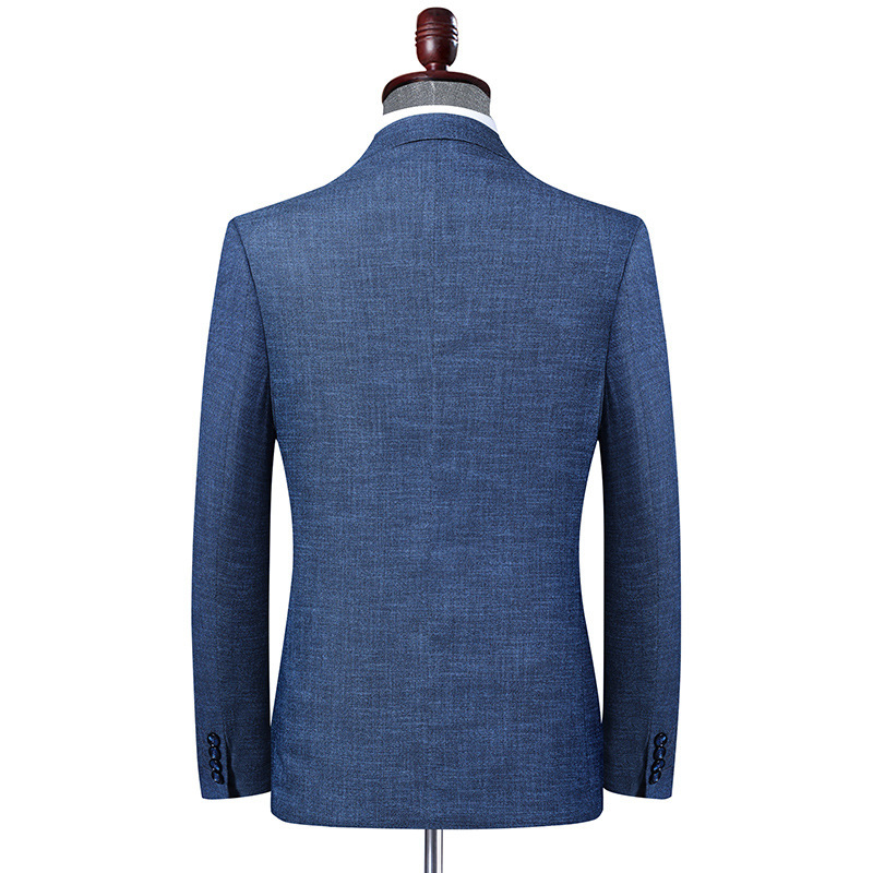 Áo blazer nam dáng ôm phong cách Hàn Quốc màu xanh lam — Màu xanh lam