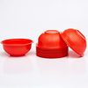 Disposable bowl chopsticks wedding red plastic bowl for children 345ML20 food grade plastic bowl lunch box take-out