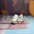 Paris red and yellow (pair of nude shoes)