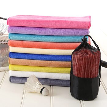 Sports Towel, Gym Running Sweat-Absorbing Sweat Towel, Outdoor Trendy Brand Extended Fiber Towel with Logo