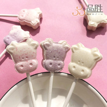 Online celebrity cow head milk candy cute creative mixed flavor children snack milk slice snack Candy Candy New Year goods batch