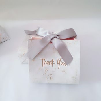 New Marble Pattern Creative European Style Wedding Candy Box Wedding Candy Bag Wedding Sugar Box Gift Box Bag Paper Bag Spot Wholesale
