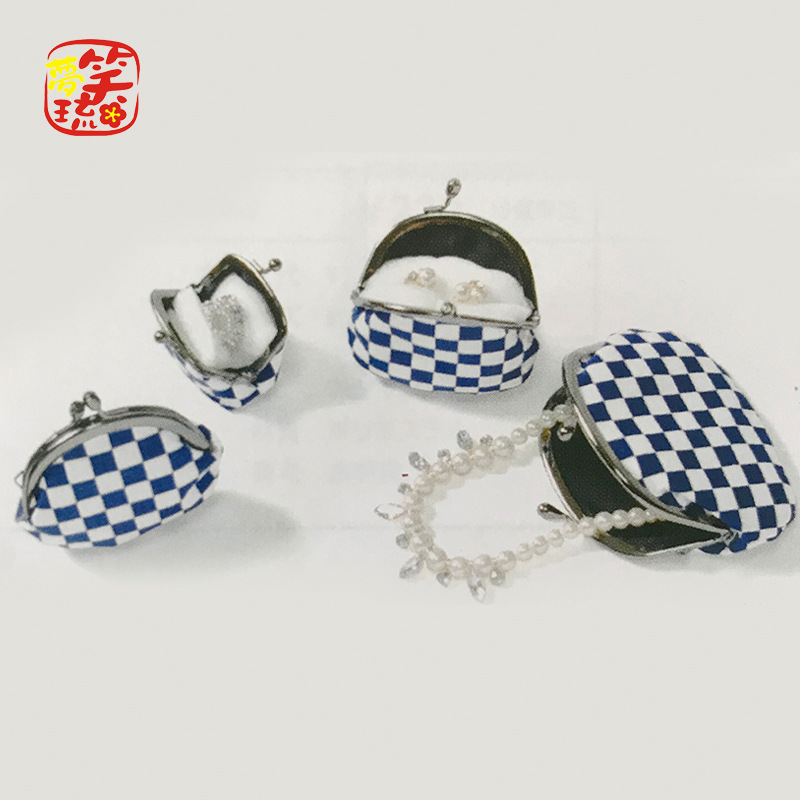 Lucky Cat Babao Coin Purse# AB-4/10 Happy House and Wind Fabric Jewelry Bag