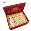 Ceramic wine glass 9 pieces suit white wine glass small wine pot Japanese antique antique wine separator wake up wine set clear spirits Cup