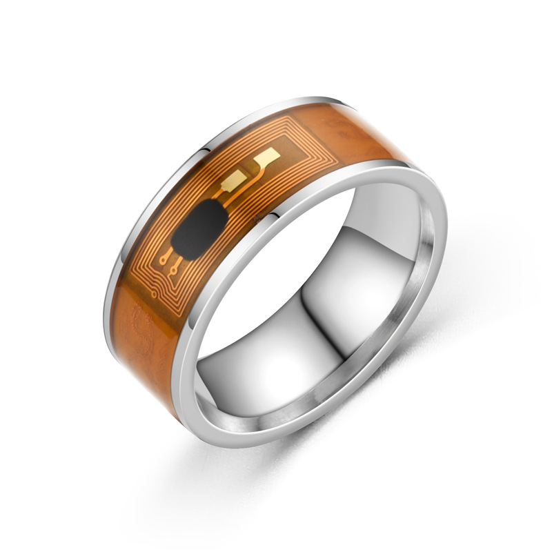 2023 European and American fashion new NFC Mobile Phone label smart ring oil drop Double Dragon ring large quantity favorably