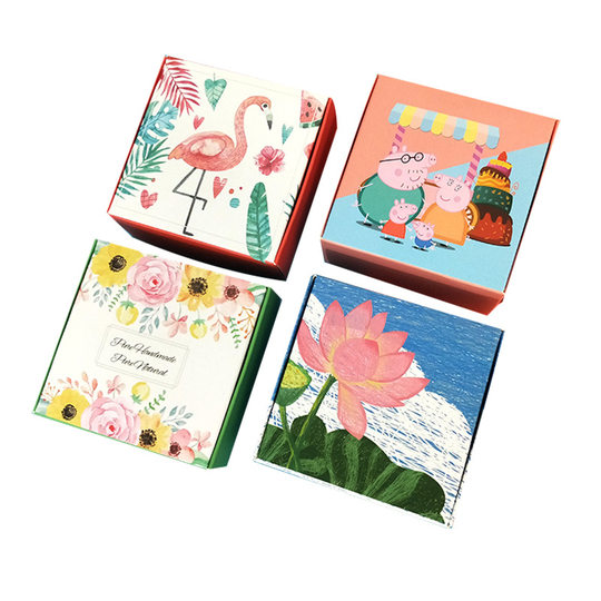 DIY Air Cushion Bb Box Colorful Airplane Box Handmade Soap Packaging Box Jewelry Box White Cardboard Box Sandalwood Paper Box