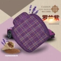Linen Plaid Roland Purple Square Pad