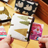 Vintage Korean Style Cotton Linen Small Fresh Coin Purse Coin Bag Simple Fashion Canvas Cartoon Key Bag Storage Bag