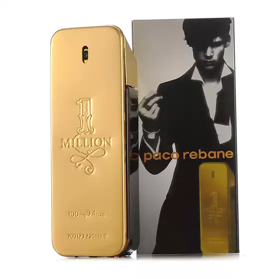 Cross-Border Gold Million Gold Brick Men's Perfume 100ml Long-Lasting Fragrance Leather Woody Scent Gentleman's Eau De Parfum
