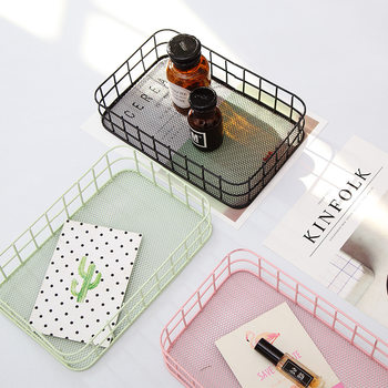 Nordic storage desktop storage basket, storage basket, storage basket, desktop finishing cosmetics storage