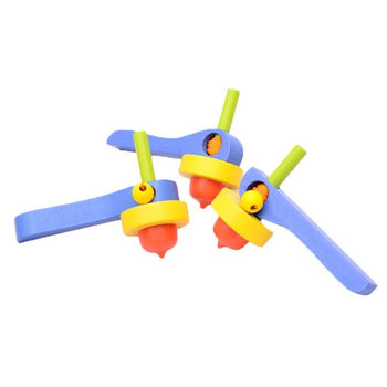 Wooden Handle Cable Top Wooden Educational Children's Nostalgia Traditional Toys Colorful Top Stall Toys