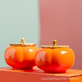 Керамическая герметичная коробка конфет Hi Persimmon Candy Box Candy Creative Tea Jar Мини-маленькая упаковка Hi Candy Jar Jar