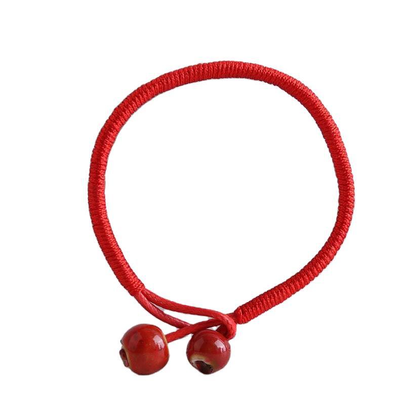 Benmingnian Red Rope Baby Bracelet Bracelet Bracelet for Men and Women Couple Bracelet Jingdezhen Ceramic Jewelry Wholesale