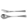 Stainless Steel Dessert Spoon Ice Cream Spoon Coffee Stirring Spoon Fruit Fork Household Fork Ice Spoon Tableware suit
