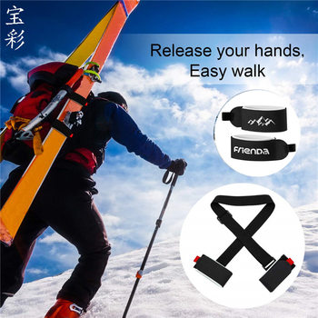 Amazon Cross-border Hot Sale Ski Strap Snowboard Fixed Strap Velcro Ski Strap Snowboard Strap