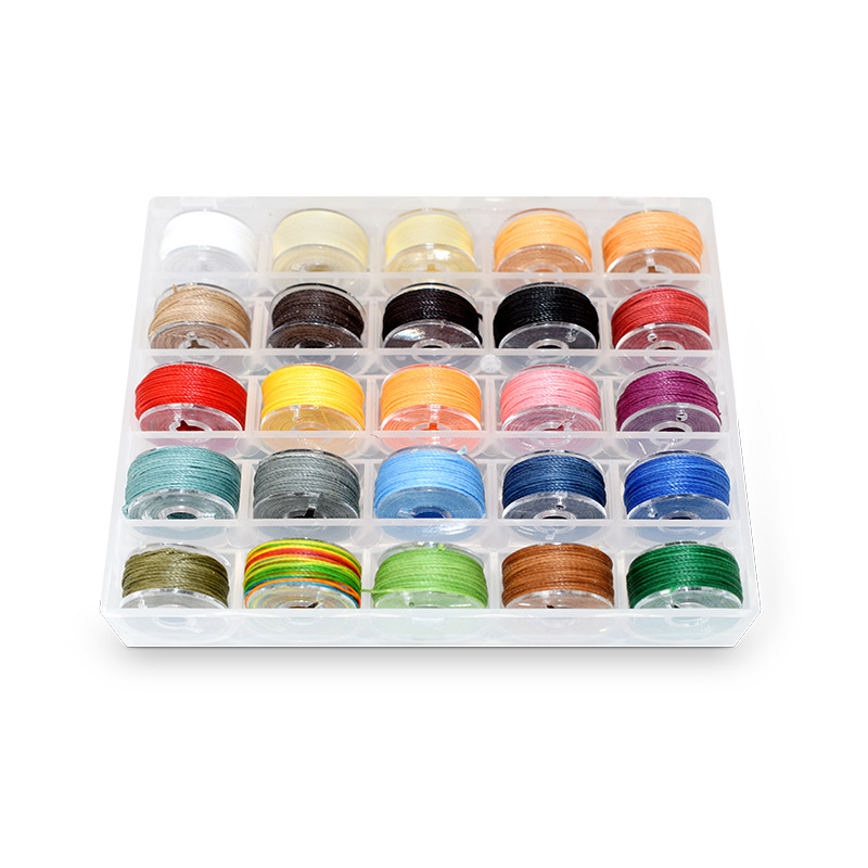 KINT brand 25 color round wax thread sewing wax thread 0.45/0.55/0.65 wax rope polyester braided sewing thread wholesale