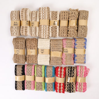 Hemp rope woven webbing multi-style clothing shoes and hats accessories creative diy Hemp rope decorative linen roll 2 meters