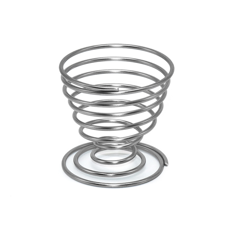 Wholesale Stainless Steel Round Egg Spring Holder Portable Metal Egg Holder Beauty Egg Shelf Color Makeup Egg Puff