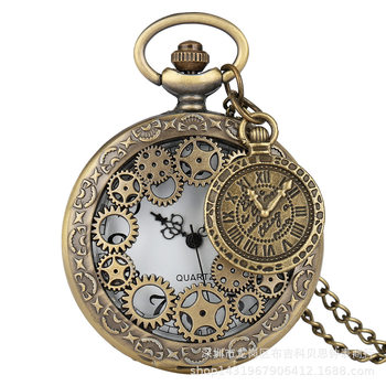 Vintage Gear Hot-Selling Pocket Watches, Various Classic Pocket Watches + Roman Numeral Dial Accessories Large Pocket Watches, Ready Stock for Immediate Delivery