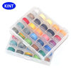 KINT brand 25 color round wax thread sewing wax thread 0.45/0.55/0.65 wax rope polyester braided sewing thread wholesale