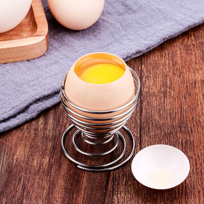 Wholesale Stainless Steel Round Egg Spring Holder Portable Metal Egg Holder Beauty Egg Shelf Color Makeup Egg Puff