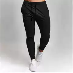 Foreign Trade Amazon European and American Men's Sports Pants Casual Pants Men's Pure Color Versatile Running Training Fitness Pants