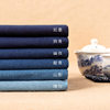Cotton Blue Calico Light Blue Cloth Wool Blue Cloth Thickened Wide Pants Per Meter Skirt Fabric Tablecloth