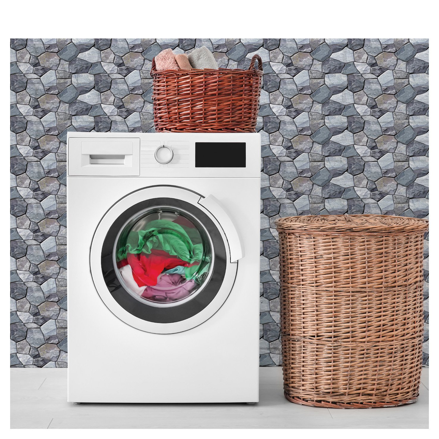 现货批发3d立体防水隔热吸音背景墙墙贴自粘墙纸厂家批发