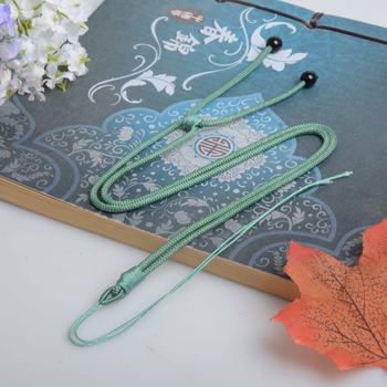 Adjustable jade pendant necklace rope for men and women Hetian Jade Jade chalcedony gold silver jewelry beeswax pendant lanyard wholesale