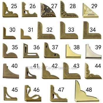 2.1-2.9mm various styles of hand Account Book metal corner protector notebook corner accessories cowhide book corner protector