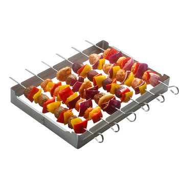 Grill Skewer Set Food Skewer Barbecue Rack Stainless Steel Barbecue Tools Accessories Manufacturer Supplies Barbecue Combo Pack
