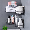 Bathroom Hole-free Corner Rack Toilet Utensils Iron Storage Rack Kitchen Tripod Bathroom Corner Rack