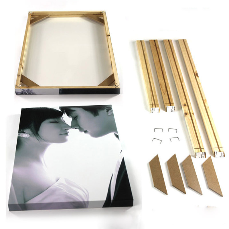 Cross-border decorative painting inner frame DIY assembly wooden frame frameless painting digital oil painting frame detachable Assembly