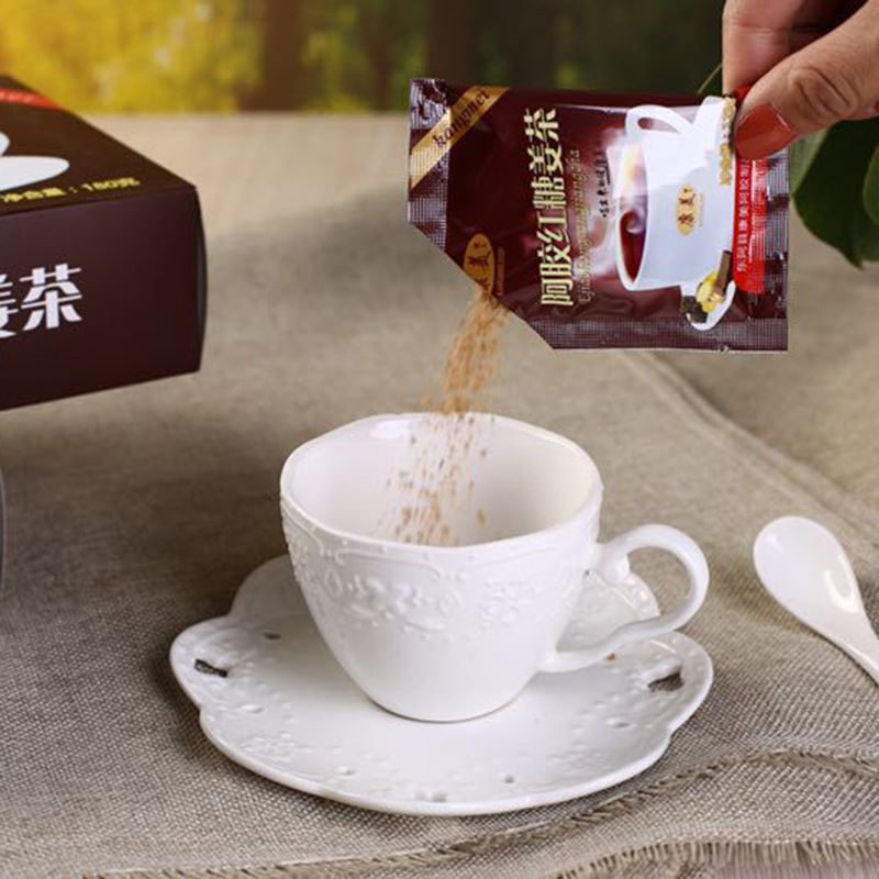 New Wholesale donkey-hide gelatin brown sugar ginger tea donkey-hide gelatin brown sugar ginger tea Aunt Ginger tea woman moon warming ginger tea