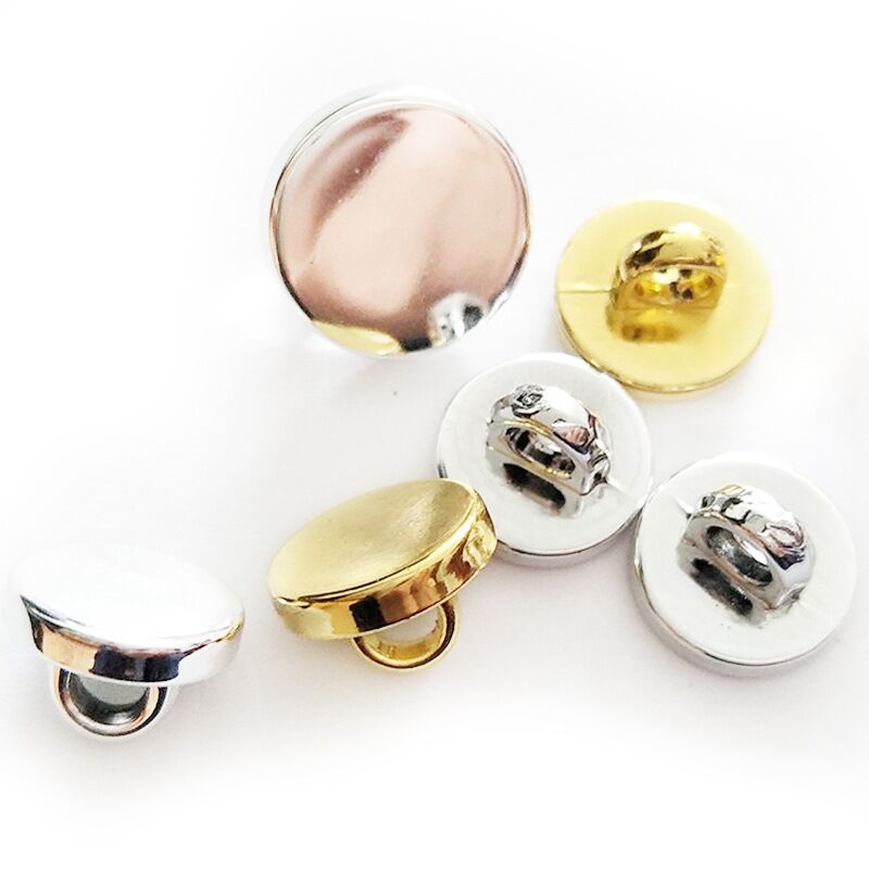 Manufacturer Wholesale Plastic Imitation Metal Electroplated High-Footed Buttons for Men's and Women's Shirts, Sweaters, and Children's Clothing Universal Buttons