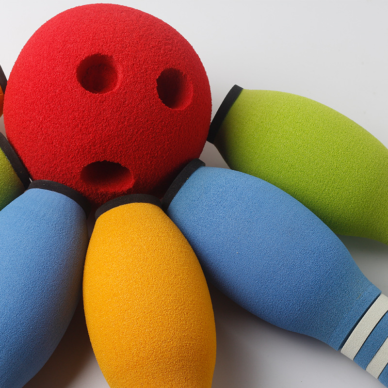 Children's Bowling Toy Set, Self-Made Outdoor and Indoor Sports, Foam Educational Safety and Fun Bowling Ball