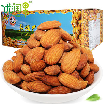 Old Naughty Salted Almonds 2.4kg*4 Bags/Box Salted Roasted Almonds Baked Nuts