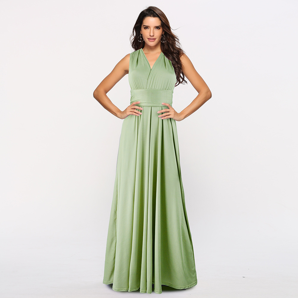 Cross Back Sexy Maxi Dress Adjustable Straps Elegant Design Perfect for Parties Wholesale Available