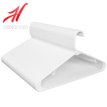 Cross-border Dry and Wet Dual-use Plastic Hanger New PP Material Hook Drying Hanger White 42cm Household Clothes Rack
