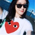 White big red heart
