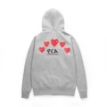 Grey back five heart