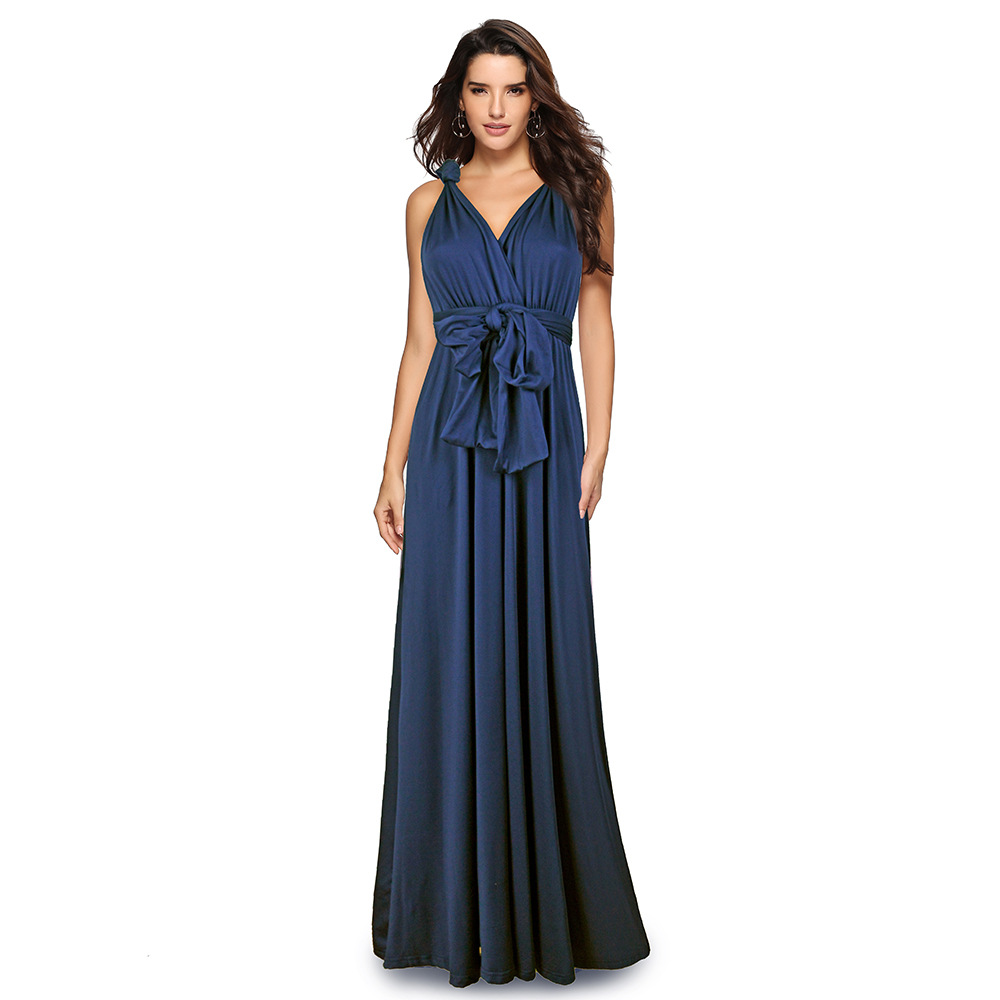 Cross Back Sexy Maxi Dress Adjustable Straps Elegant Design Perfect for Parties Wholesale Available