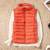 2024 Autumn and Winter New Thin Short Casual Fashion Stand Collar down Jacket Vest Women's Light down Liner